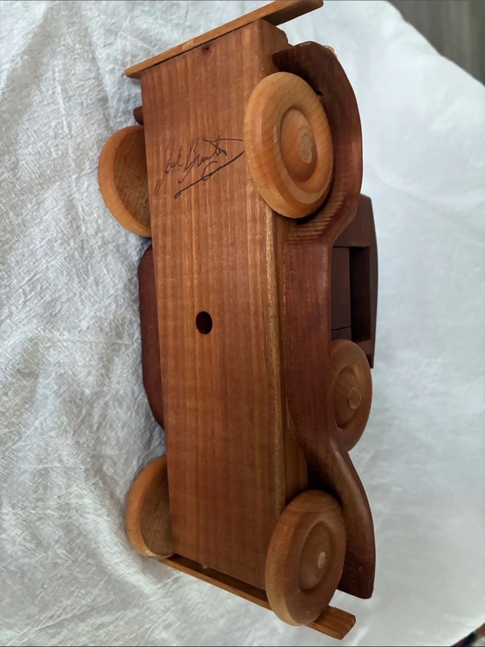 Wooden Vintage Toy Car - Brown